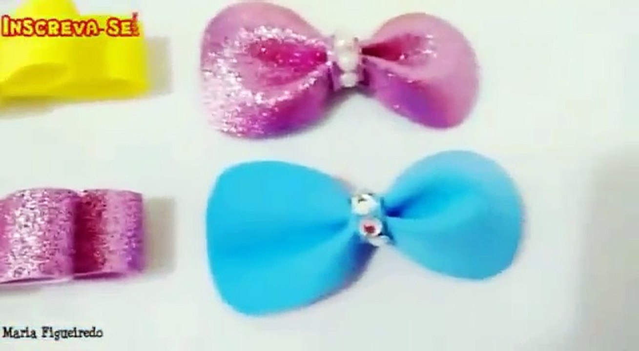 Como fazer laços em EVA - Passo a passo fácil! 03 modelos de laços