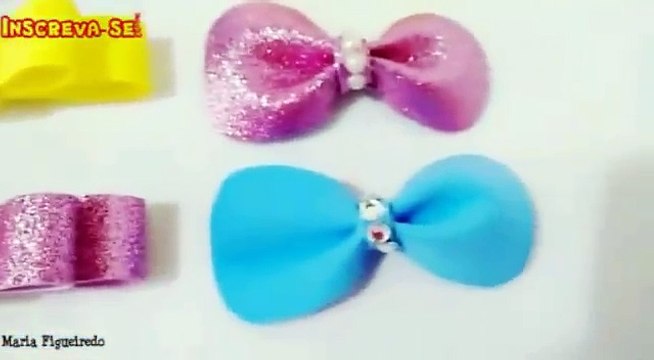 Como fazer laços em EVA - Passo a passo fácil! 03 modelos de laços