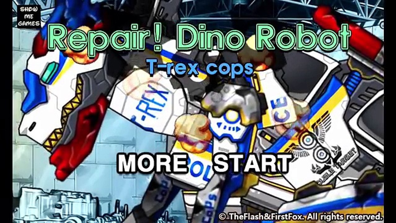 Repair Dino Robot T-REX Cops - Full Game Play - 1080 HD