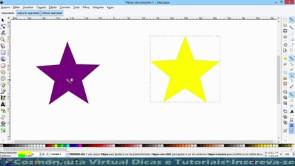 Ferramenta de conta gotas no Inkscape