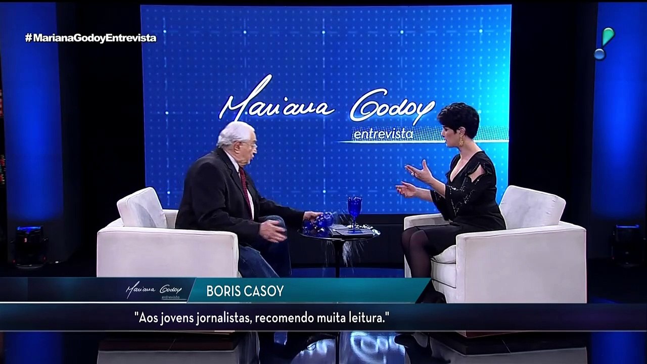 Trapalhada de Boris Casoy interrompe entrevista!