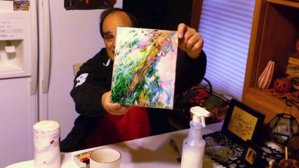 HOW TO PAINT AN ABSTRACT WITH FOOD COLORING! by Skye Taylor