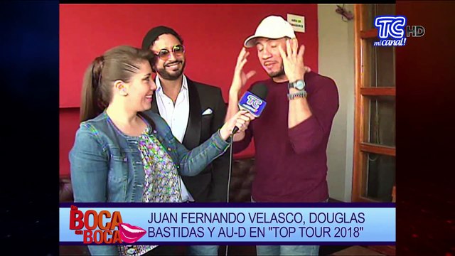 Juan Fernando Velasco, Douglas Bastidas, y Au-D realizarán el Top Tour 2018
