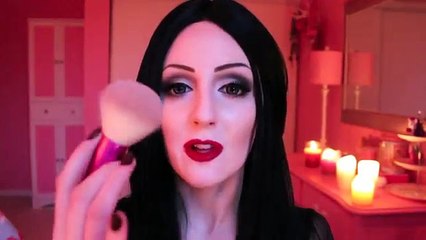 Morticia Addams does your makeup (ASMR role-play & soft spoken)