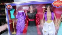 Disney Princess Jasmine Fashion Show Deluxe Doll Set Aladdin Jafar 3 fashion Dresses Toys