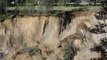 Cliff Collapses on Flooded Kettle River in Ferry County, Washington