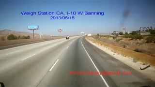 DOT Scale, I-10 W California, Banning, Weigh Station, Scale House,