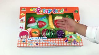 Cutting Plastic Velcro Fruits and Vegetables, Learn Fruits and Vegetables Names