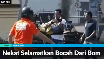 #1MENIT | Nekat Selamatkan Bocah Dari Bom