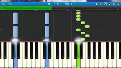 Adele - Set Fire to the Rain - - piano lesson piano tutorial