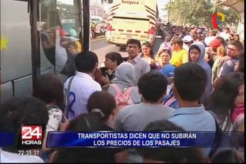 Aspec advierte que no se justificaría alza de pasajes ante subida del ISC