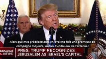 Ambassade américaine à Jérusalem : Trump estime qu'il a 