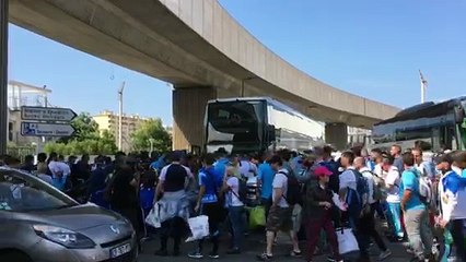 L'OM en finale : réunis en nombre au Vélodrome, les MTP partent pour Lyon
