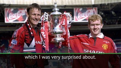 Sheringham's surprise during Man United's 1999 FA Cup final win
