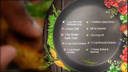 Health with Diet - Crunchy & Healthy “Aval (Poha) Cutlet”