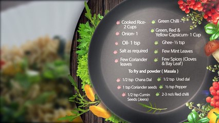 Health with Diet- Crunchy & Aromatic “Capsicum Rice”