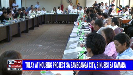Tulay at housing project sa Zamboanga City, binusisi ng Kamara