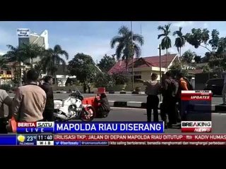 Jalan Depan Mapolda Riau Ditutup, Lalin Dialihkan