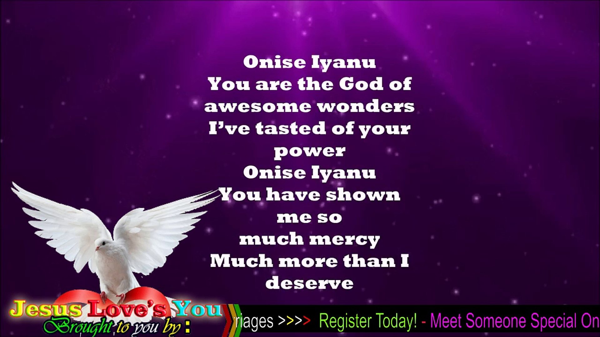 Onise Iyanu (Awesome Wonder) - Nathaniel Bassey (Lyrics)- Nigerian christian music