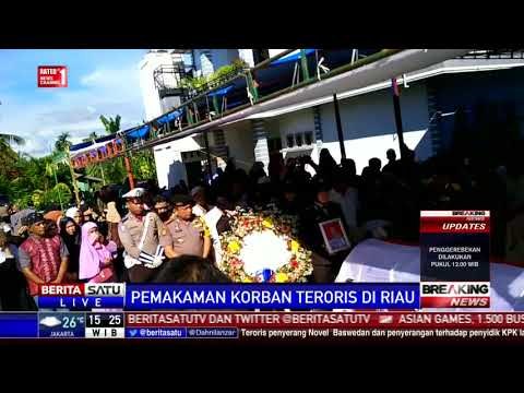 Pemakaman Polisi Korban Penyerangan Teroris di Riau