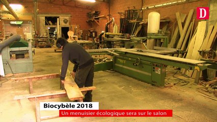 Un menuisier écologique à Biocybèle 2018 à Graulhet (Tarn)