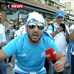 Marseille-Atlético Madrid:  Bengous et les fans sont déjà dans l'ambiance du match OM-ATM