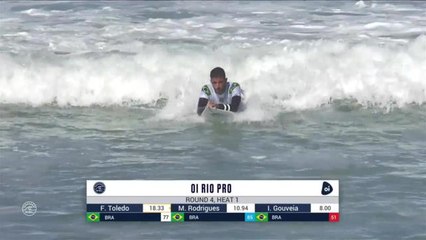 Les meilleurs moments de la série entre F. Toledo, M. Rodrigues et I. Gouveia (Oi Rio Pro, round 4) - Adrénaline - Surf