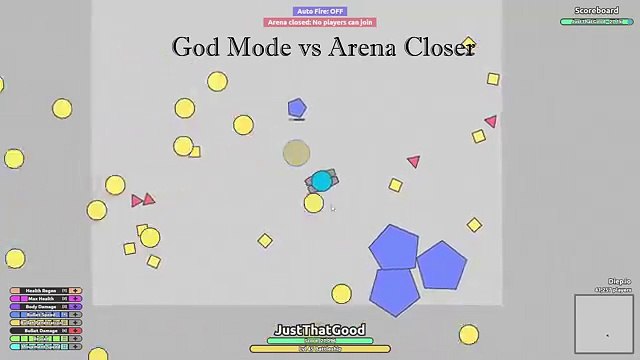 GOD MODE vs ARENA CLOSER | SANDBOX MODE | diep.io