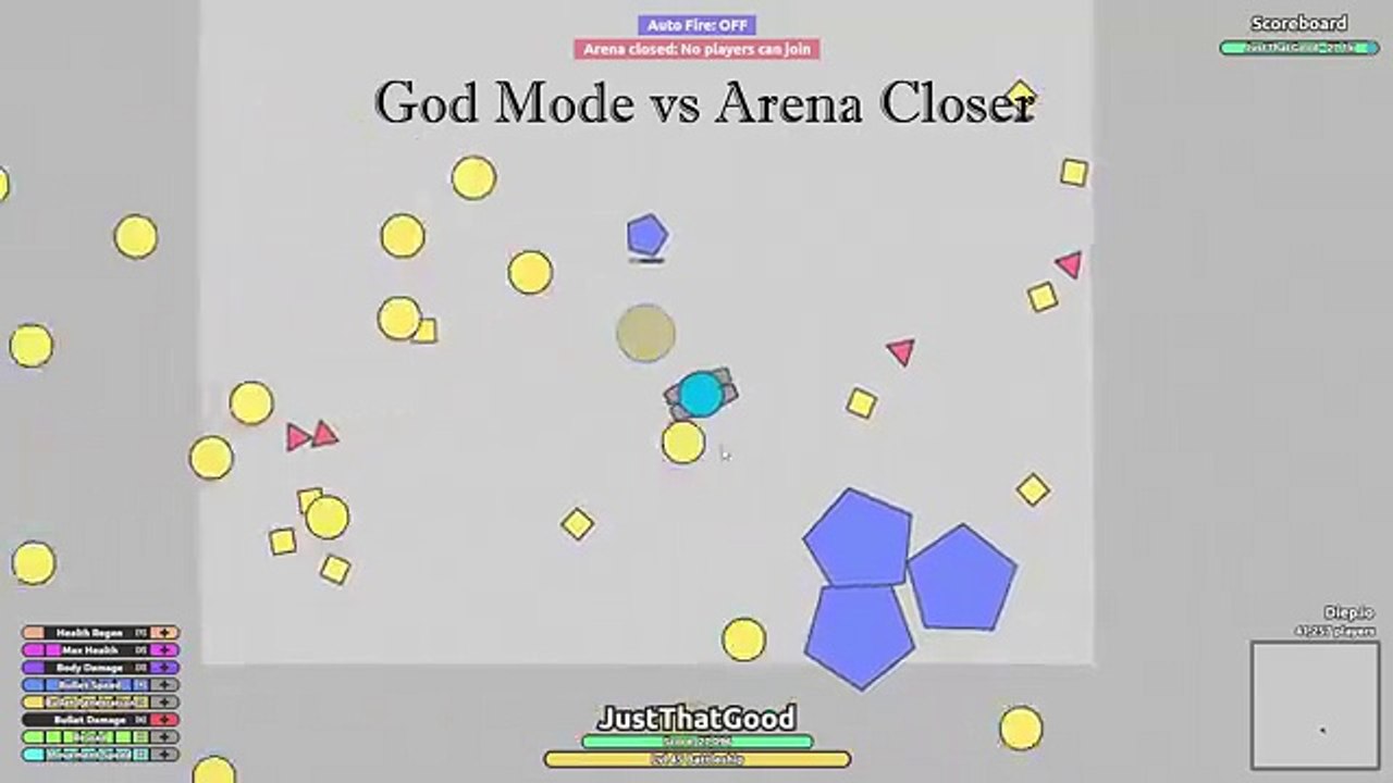 GOD MODE vs ARENA CLOSER | SANDBOX MODE | diep.io