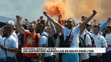 Ligue Europa - Les supporters Marseillais en route pour Lyon