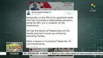 Erdogan: Netanyahu tiene las manos manchadas de sangre palestina