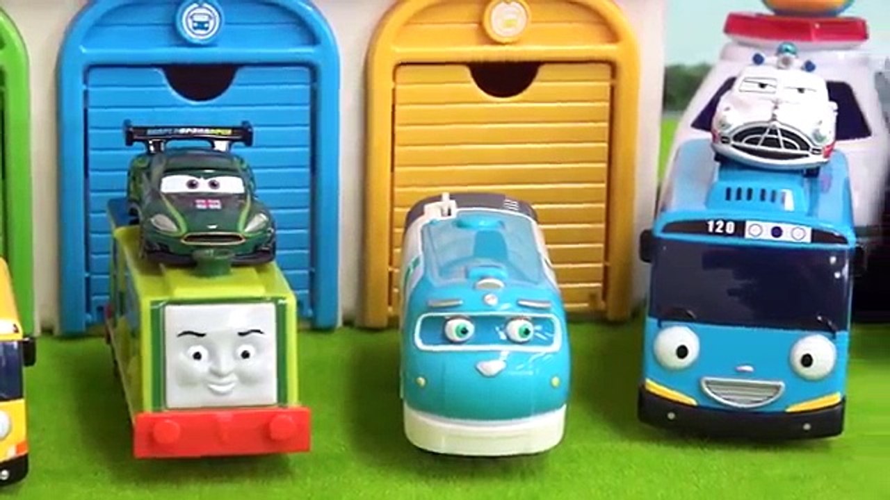 Tayo Talking Garage Toy & Thomas, Cars Lightning McQueen Tomica, Police Car, Chuggington