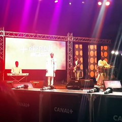 Pape Diouf sur le plateau de Canal Plus