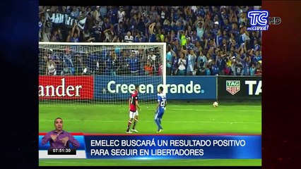 Emelec buscará un resultado positivo para seguir en Libertadores