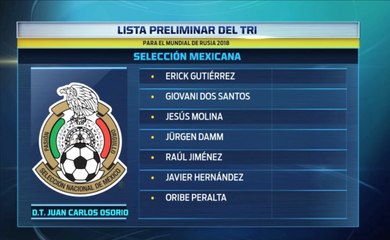 Lista preliminar de la Selección Mexicana