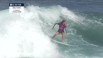 Le heat complet du quart de finale entre K. Andrew et N. Van Dijk (Oi Rio Women's Pro) - Adrénaline - Surf