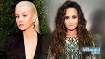 Christina Aguilera & Demi Lovato Release New Song 'Fall in Line' | Billboard News