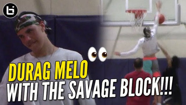 Du-Rag Melo Pins Innocent Hoopers Shot On The Backboard!