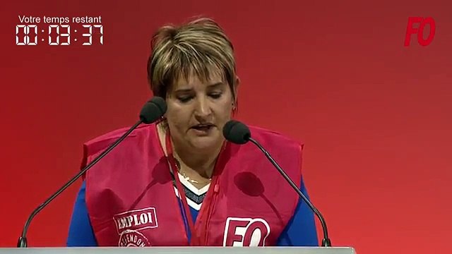 Intervention Géraldine Nivon (FO VALEO 38) Congrès de Lille