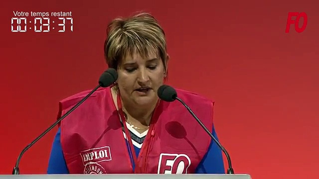 Intervention Géraldine Nivon (FO VALEO 38) Congrès de Lille
