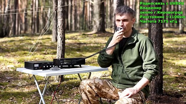 Антенны запитанные симметричной линией и коаксиалом. Сравнение работы. Радиосвязь на КВ.