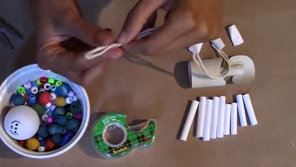 Paper & Plastic Bead Skeleton Marionette Part 1