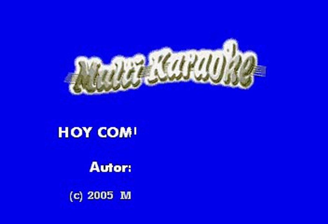 Juan Salvador - Hoy comi con mi abuelo (Karaoke)