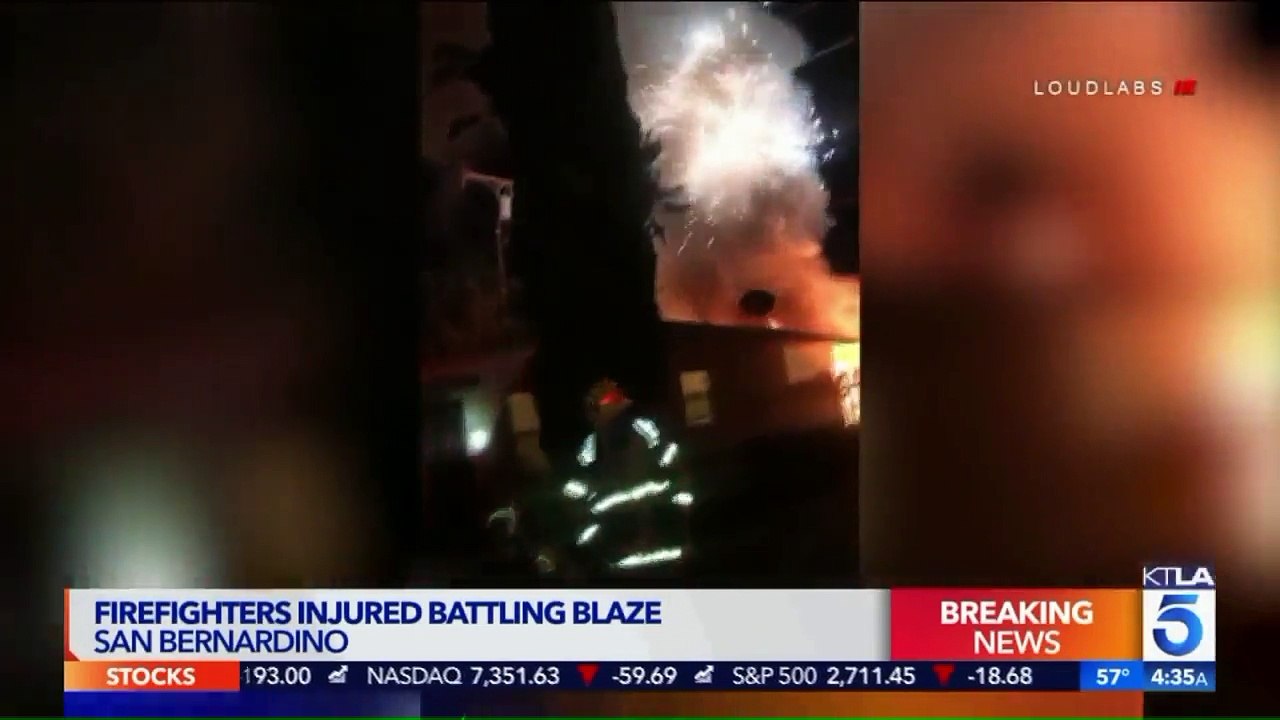 Downed Power Lines Injure 2 Firefighters in Southern California