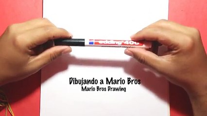 como dibujar a mario bros - how to draw super mario bros, pintando a mario bros