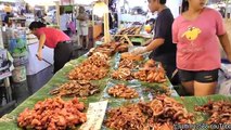 Bangkok Street Food. Fried Chicken and Pork Seen Near Central World and Ploenchit