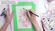 PAINT WITH ME: Loose Flowers in Watercolor (Watercolour Painting Tutorial)