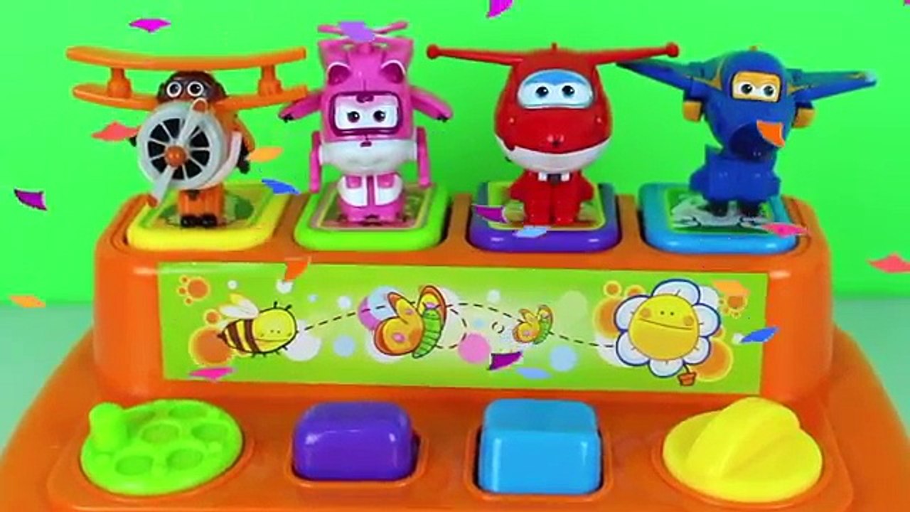 SUPER WINGS POP UP TOYS SURPRISES LEARN COLORS APRENDA AS CORES BRINQUEDOS SURPRESAS