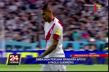 Vizcarra anunció que el Estado brindará soporte a Paolo Guerrero en demanda en Suiza