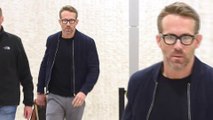 Ryan Reynolds cuts casual figure as he arrives back in New York after Deadpool 2 European press tour